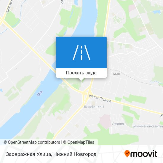 Карта Заовражная Улица