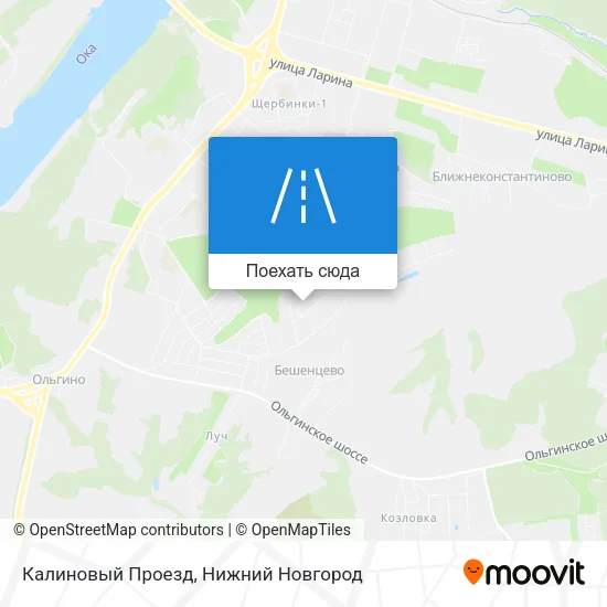 Карта Калиновый Проезд