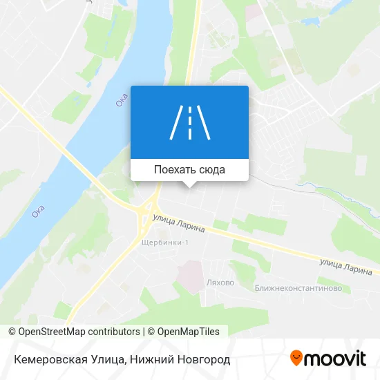 Карта Кемеровская Улица