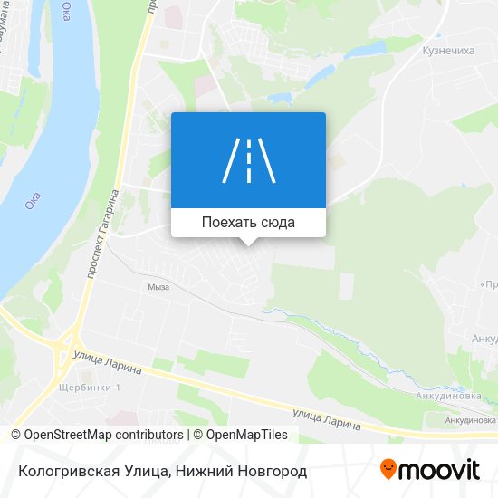 Карта Кологривская Улица