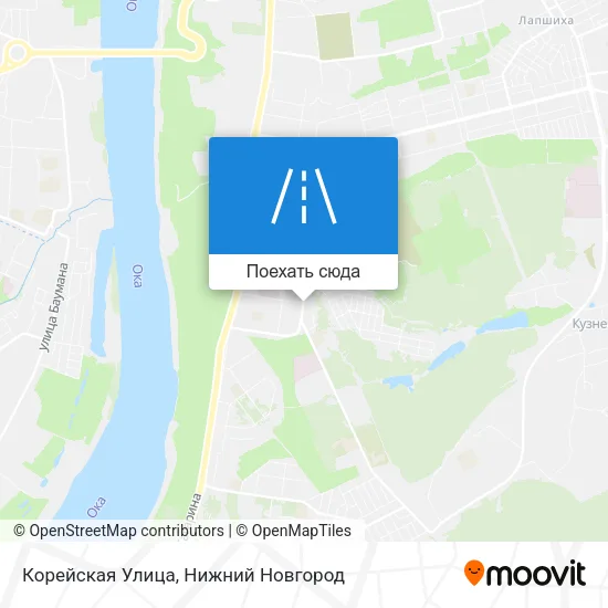 Карта Корейская Улица