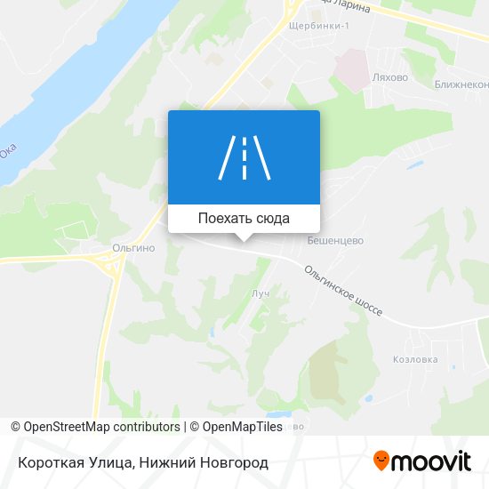 Карта Короткая Улица
