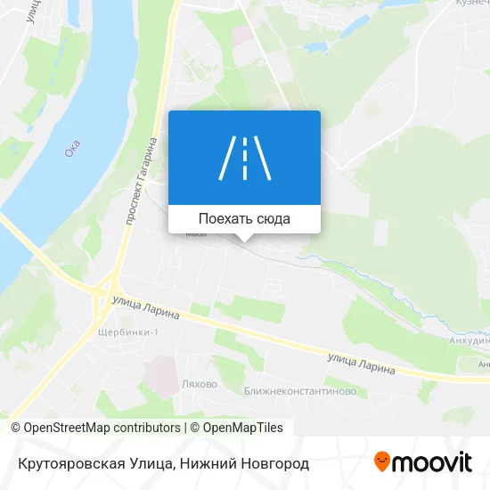 Карта Крутояровская Улица