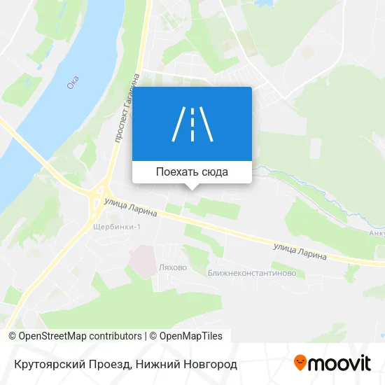 Карта Крутоярский Проезд