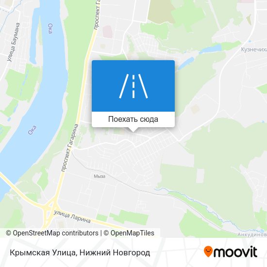 Карта Крымская Улица