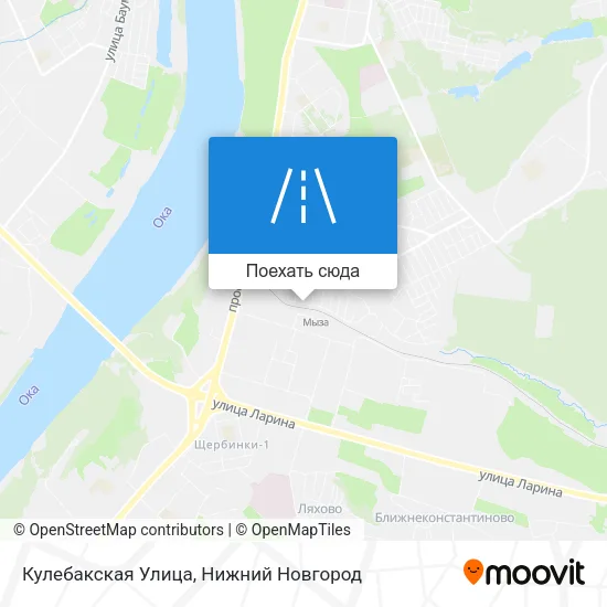 Карта Кулебакская Улица