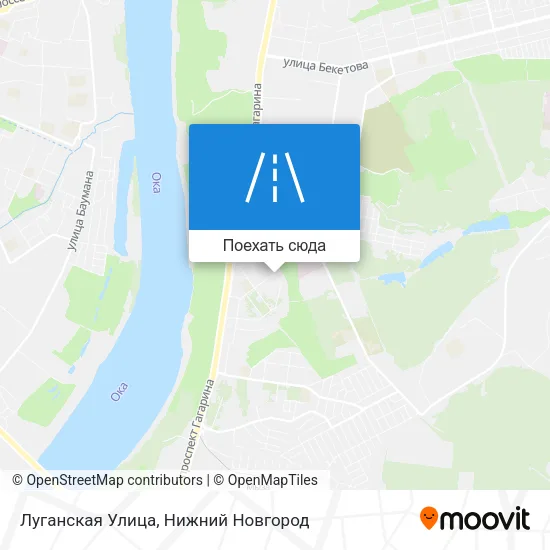 Карта Луганская Улица