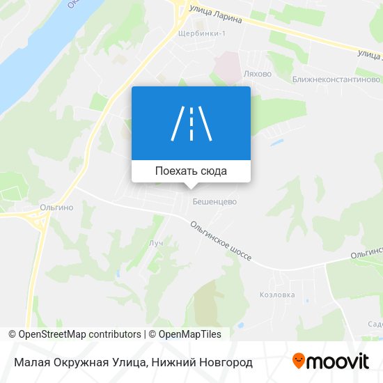 Карта Малая Окружная Улица