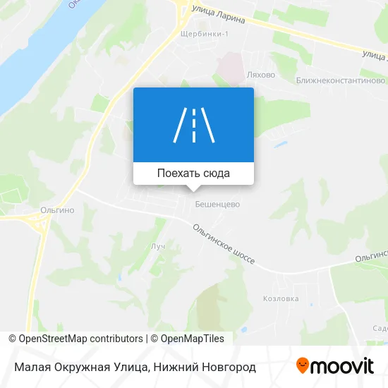 Карта Малая Окружная Улица