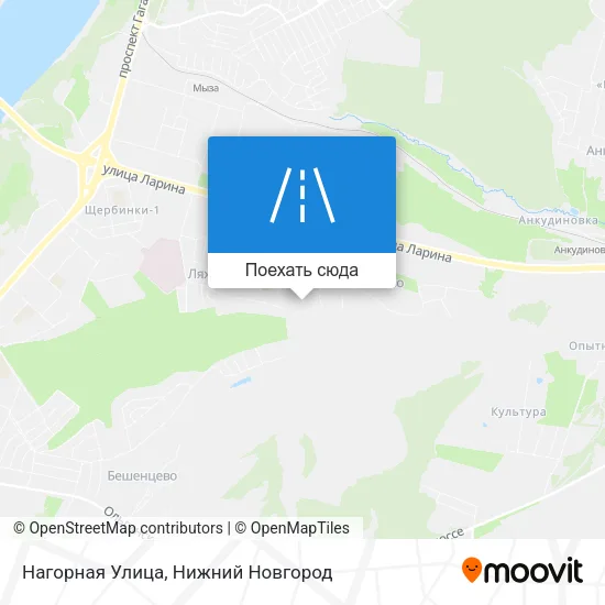 Карта Нагорная Улица