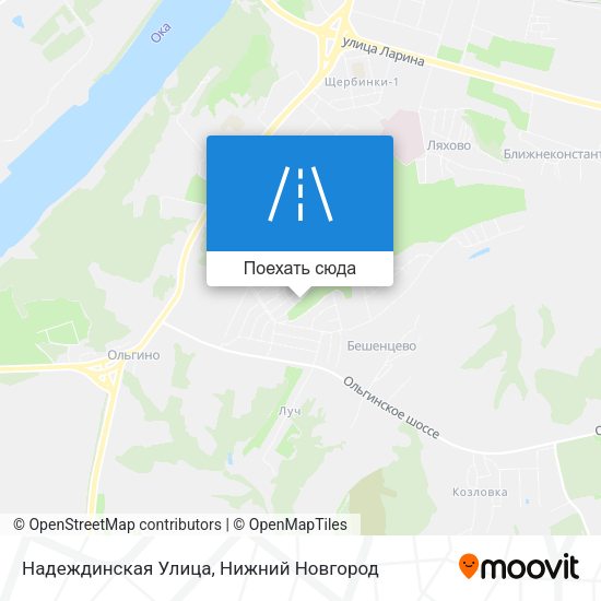 Карта Надеждинская Улица