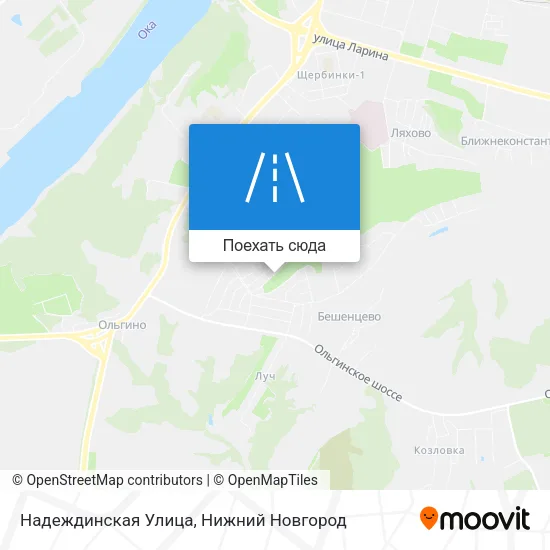 Карта Надеждинская Улица