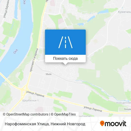 Карта Нарофоминская Улица