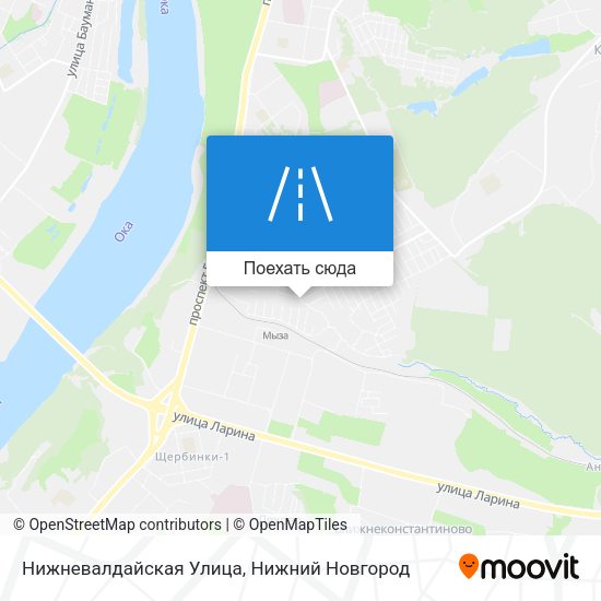 Карта Нижневалдайская Улица