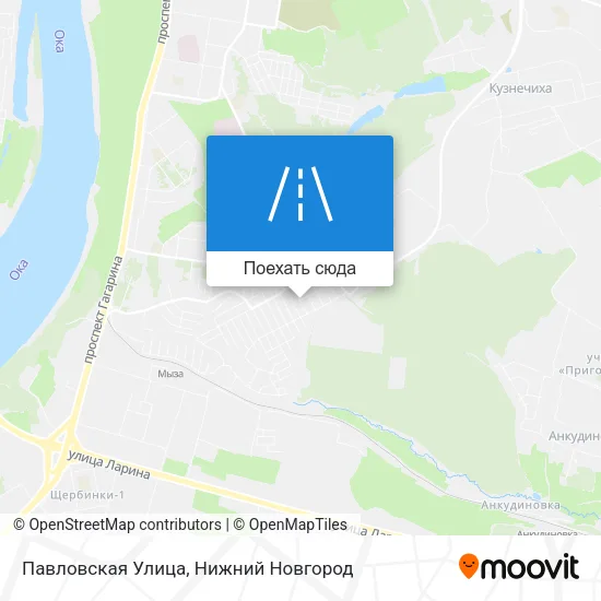 Карта Павловская Улица