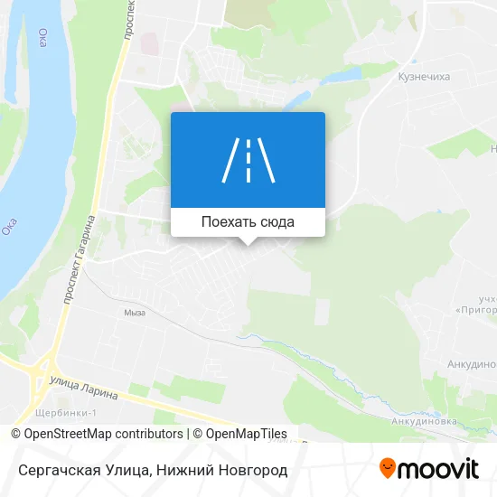 Карта Сергачская Улица