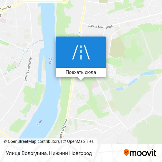 Карта Улица Вологдина
