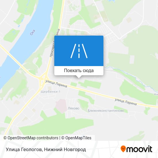 Карта Улица Геологов