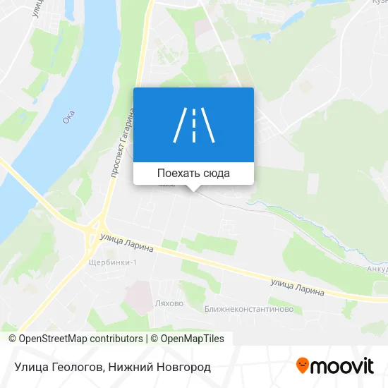 Карта Улица Геологов