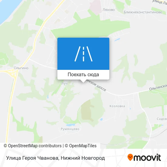 Карта Улица Героя Чванова