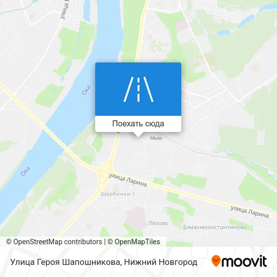 Карта Улица Героя Шапошникова