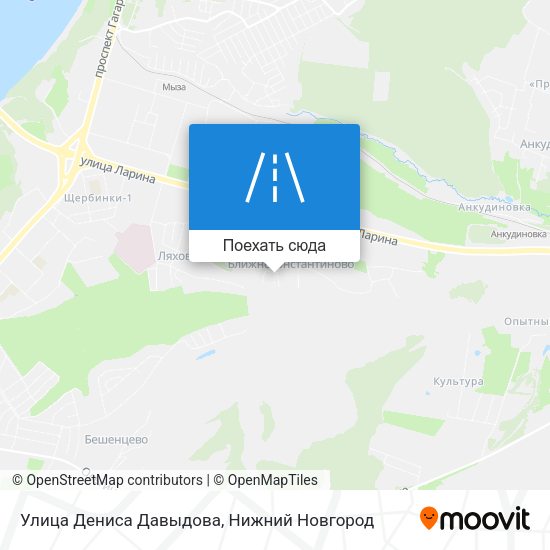 Карта Улица Дениса Давыдова