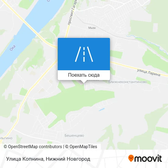 Карта Улица Копнина