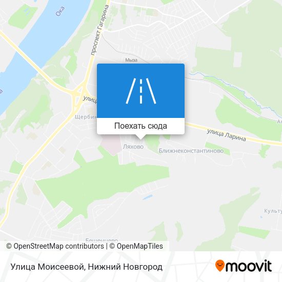 Карта Улица Моисеевой