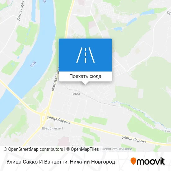 Карта Улица Сакко И Ванцетти