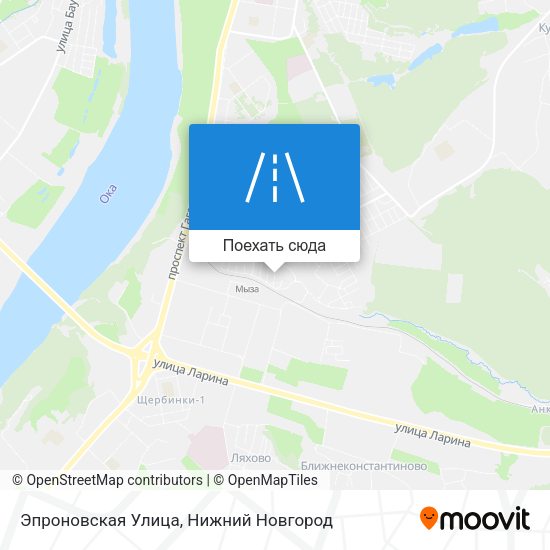 Карта Эпроновская Улица