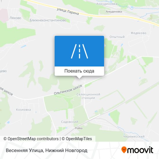 Карта Весенняя Улица
