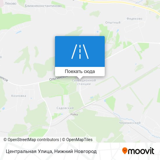 Карта Центральная Улица