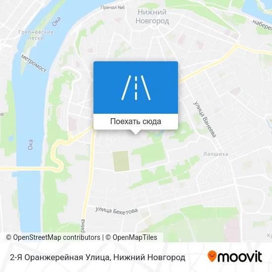 Карта 2-Я Оранжерейная Улица