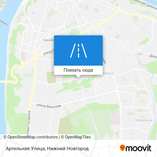 Карта Артельная Улица