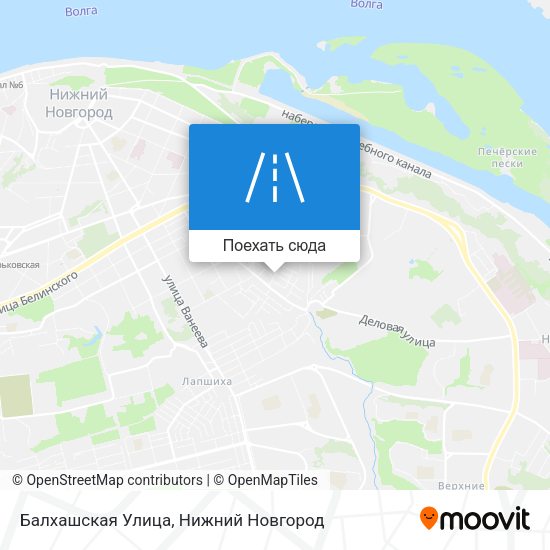 Карта Балхашская Улица