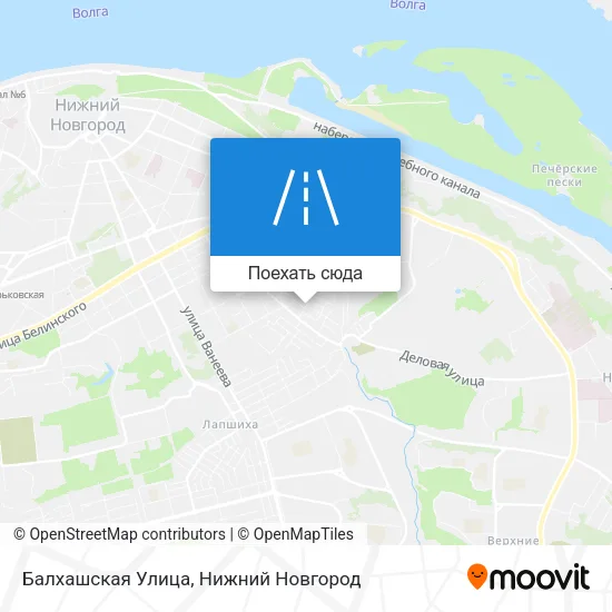 Карта Балхашская Улица