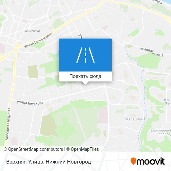 Карта Верхняя Улица