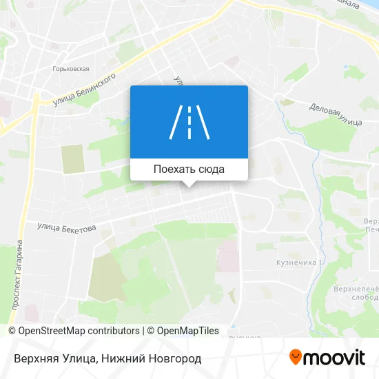 Карта Верхняя Улица