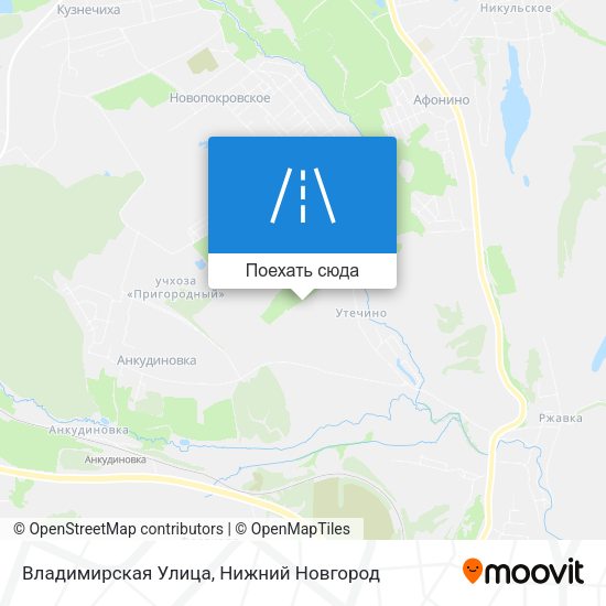 Карта Владимирская Улица