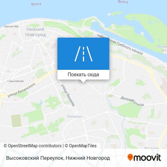 Карта Высоковский Переулок