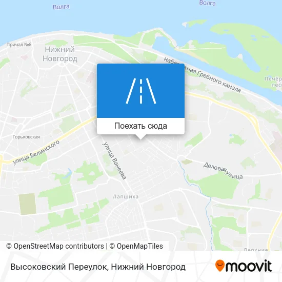 Карта Высоковский Переулок