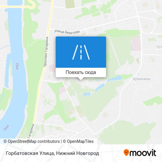 Карта Горбатовская Улица