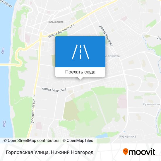 Карта Горловская Улица