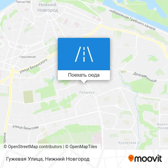 Карта Гужевая Улица