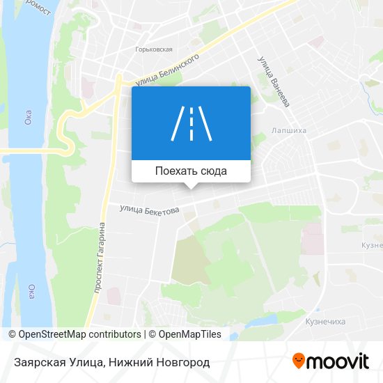 Карта Заярская Улица