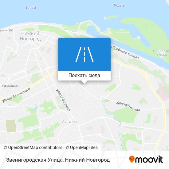 Карта Звенигородская Улица