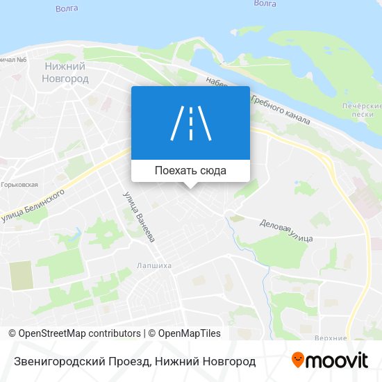 Карта Звенигородский Проезд