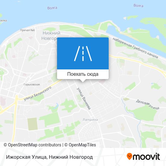 Карта Ижорская Улица