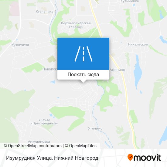 Карта Изумрудная Улица