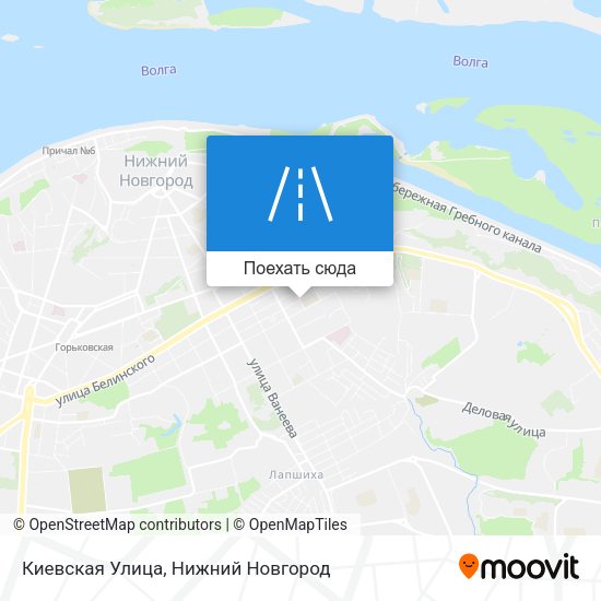 Карта Киевская Улица